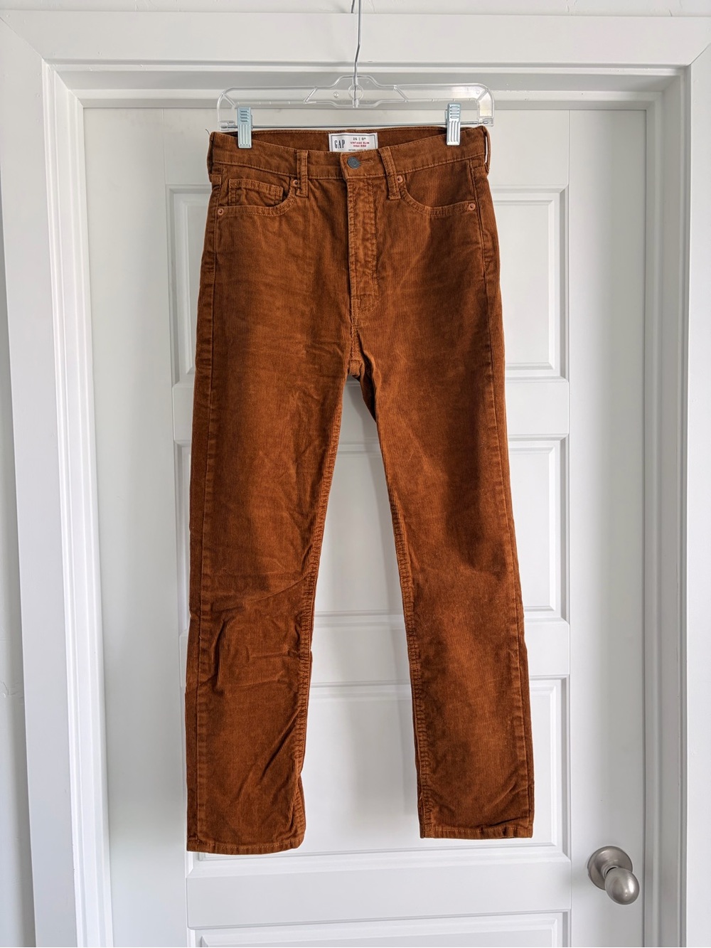 Gap Women's Corduroy Pants in Rust Brown